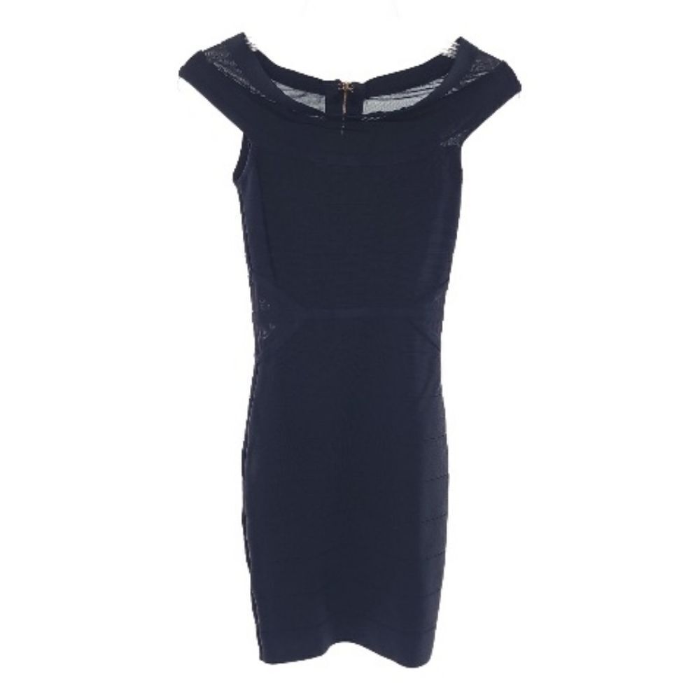 Bebe Women's Size XS Solid Black Sleeveless Fitted Dress